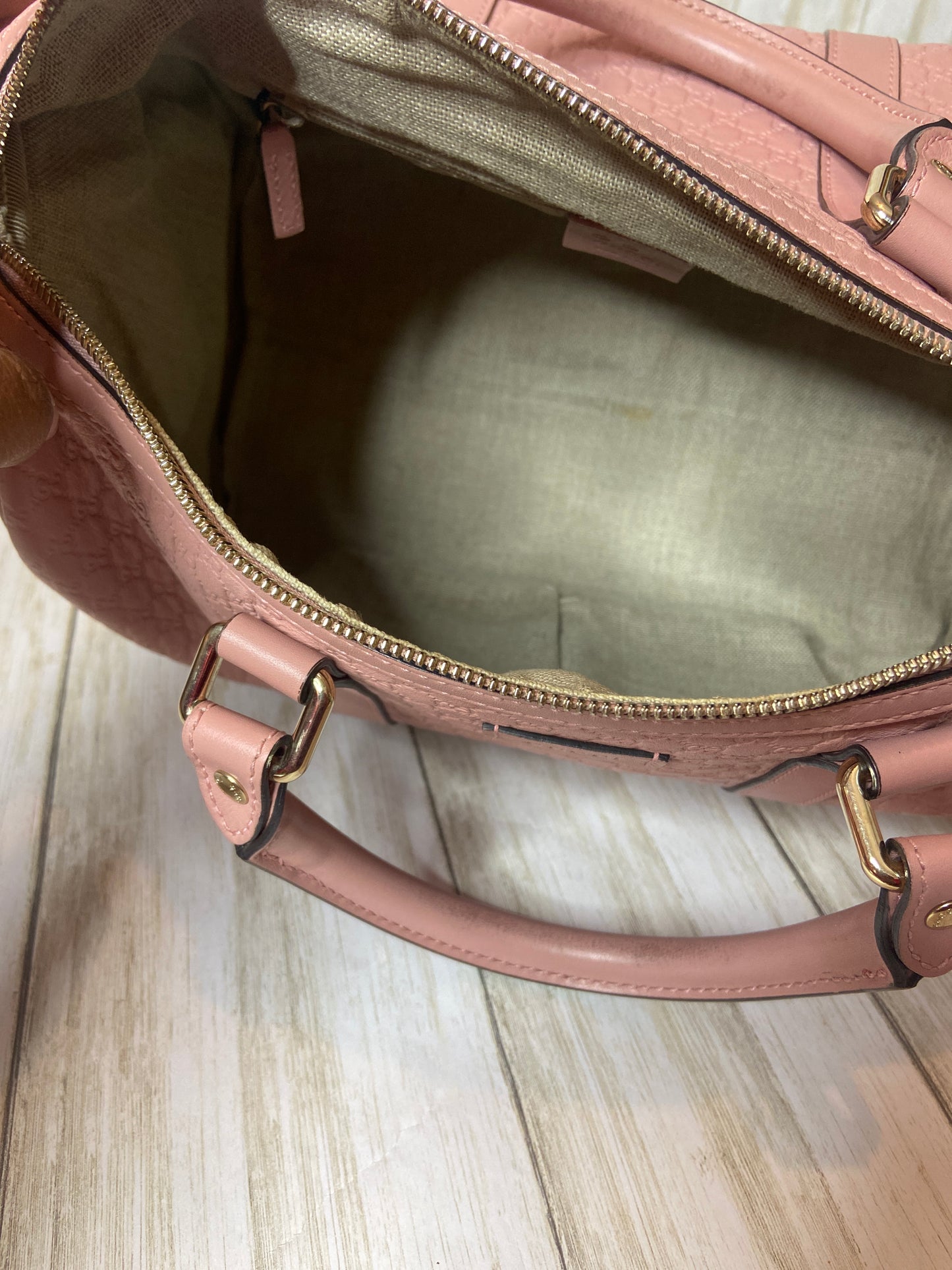 Gucci Guccissima Medium Joy Boston Dusty Pink