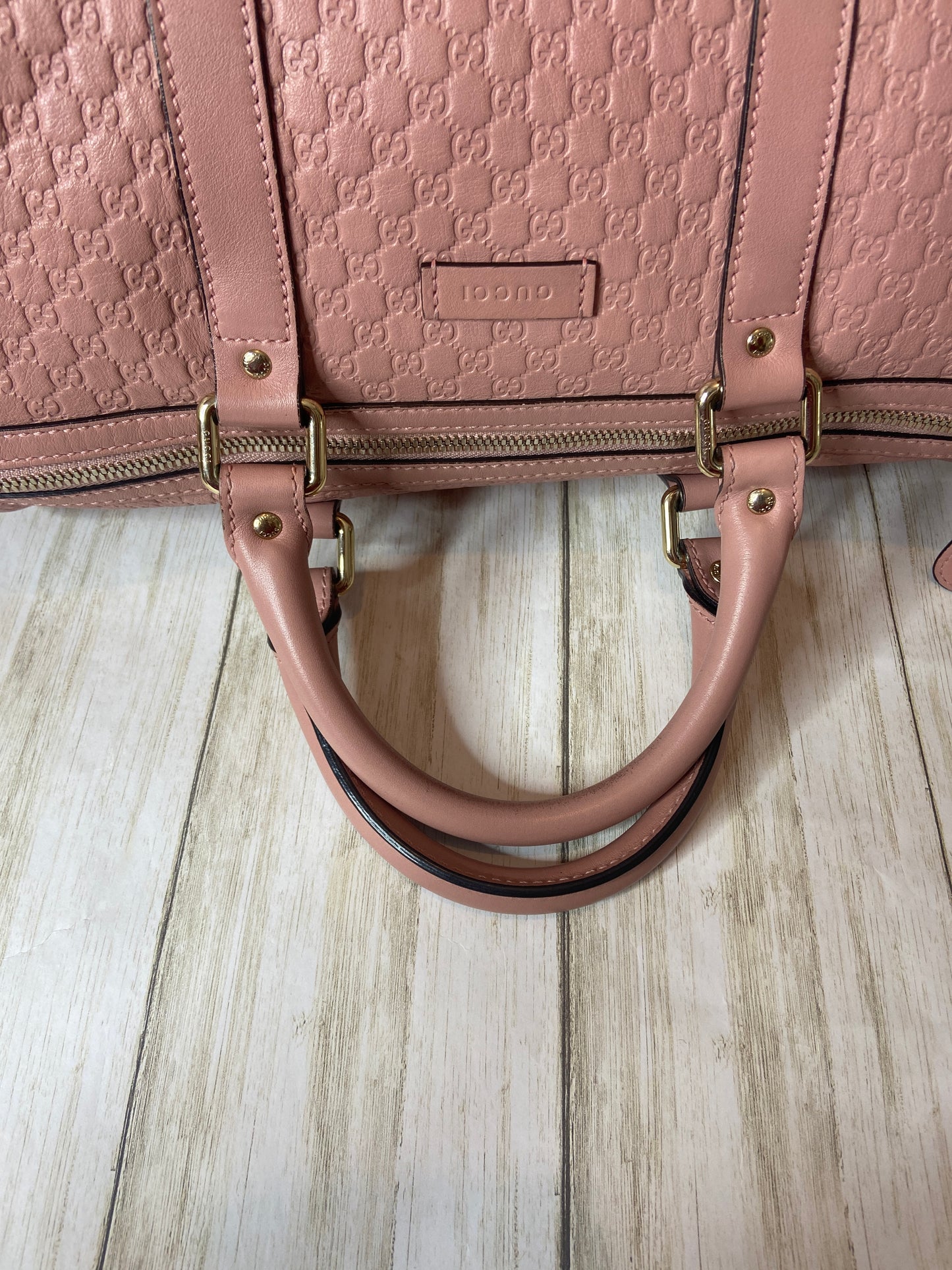 Gucci Guccissima Medium Joy Boston Dusty Pink