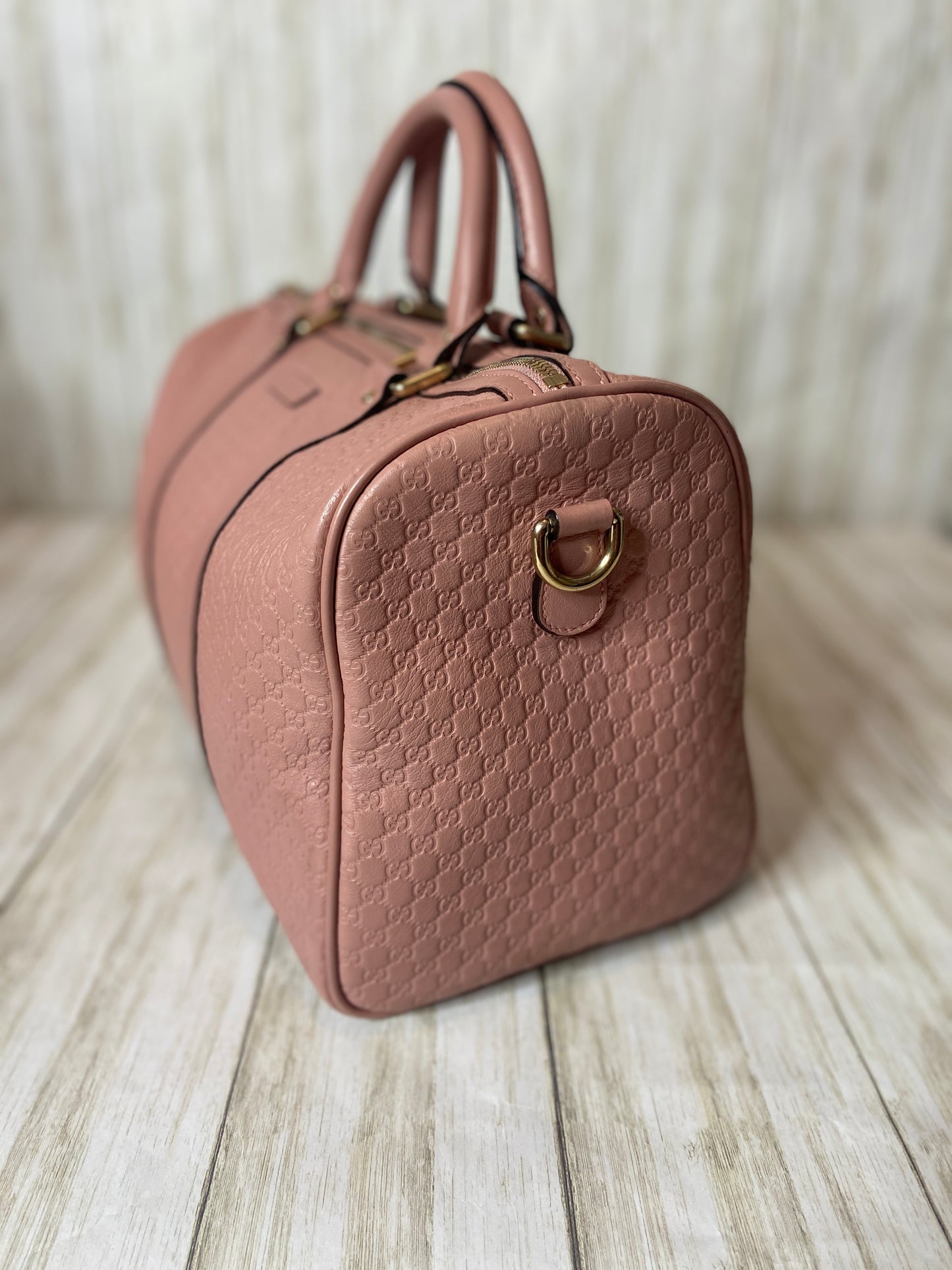 Gucci Guccissima Medium Joy Boston Dusty Pink