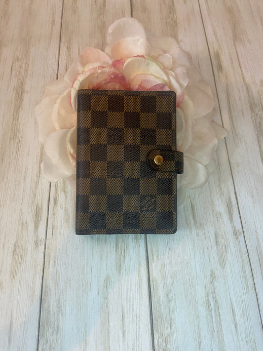 Louis Vuitton Damier Ebene Small Ring Agenda Cover