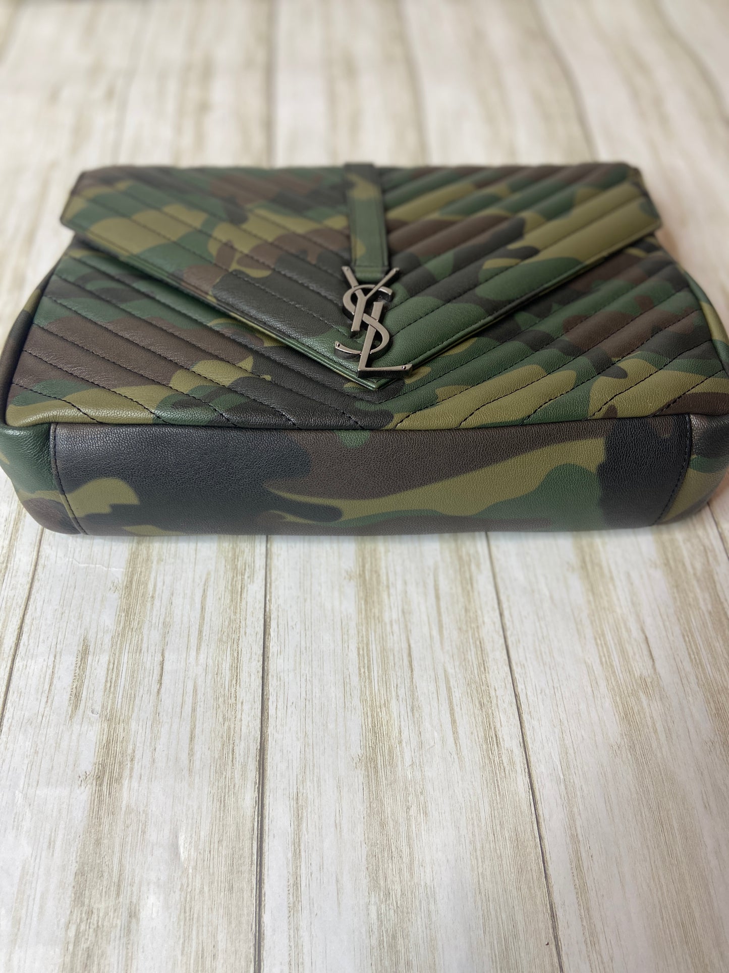 Yves Saint-Laurent Camouflage Medium College Bag