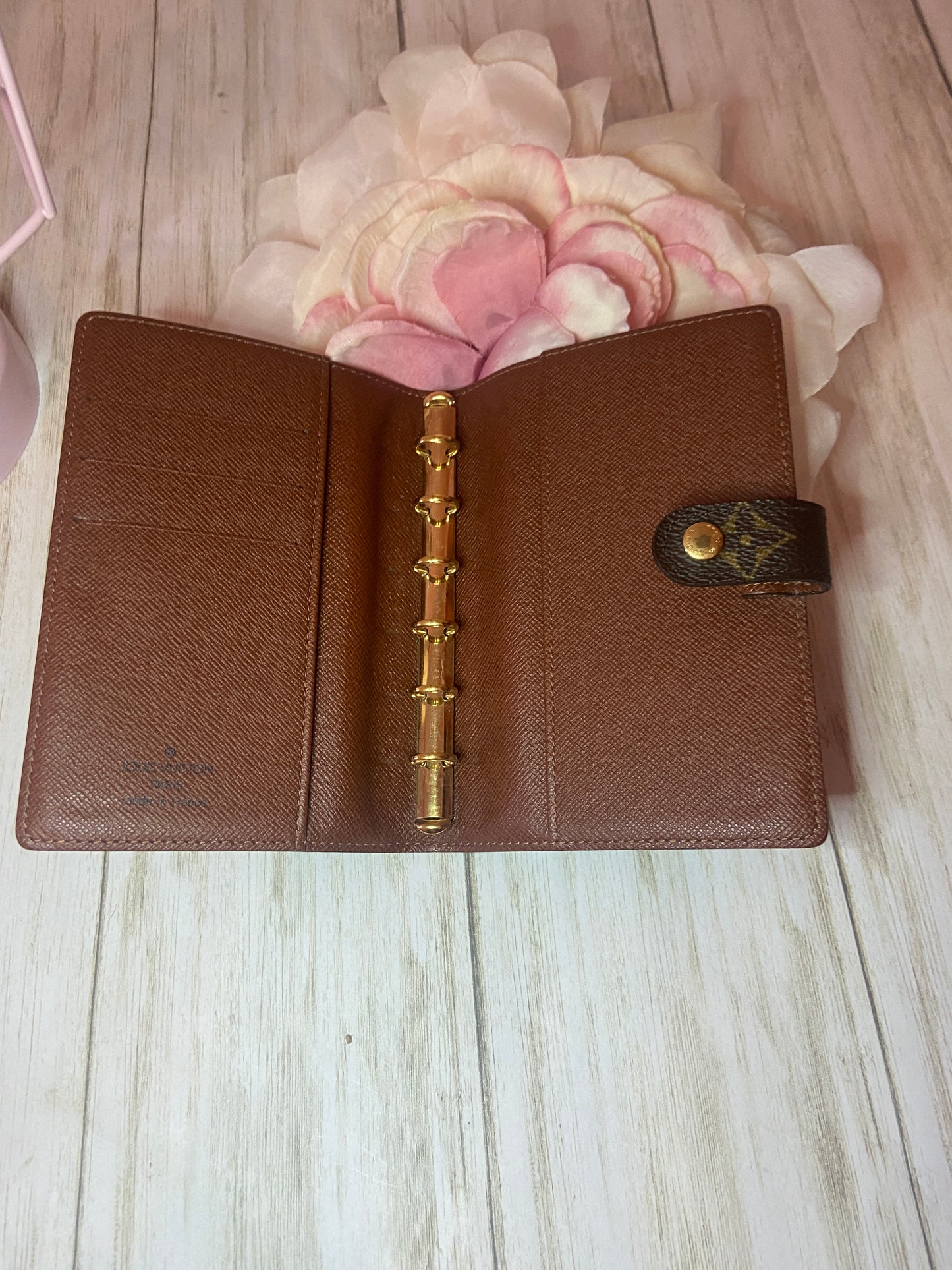 Louis Vuitton Monogram Small Ring Agenda Cover Preloved