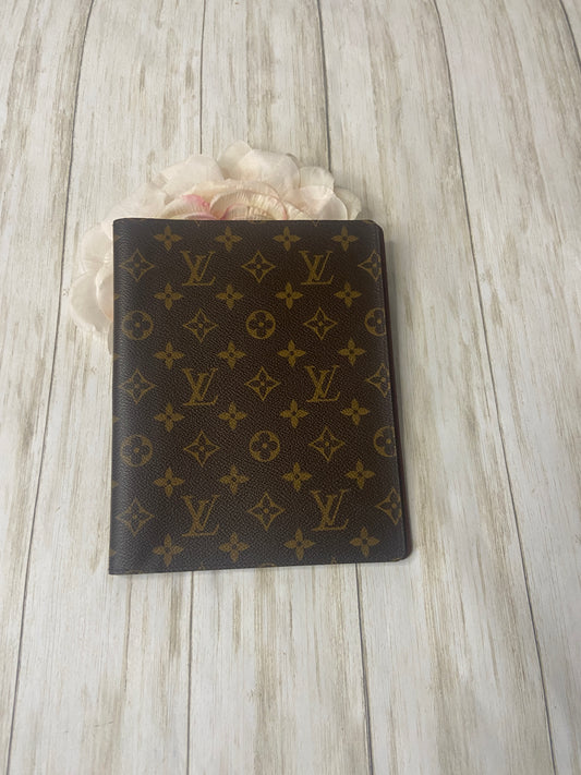 LOUIS VUITTON MONOGRAM DESK AGENDA COVER