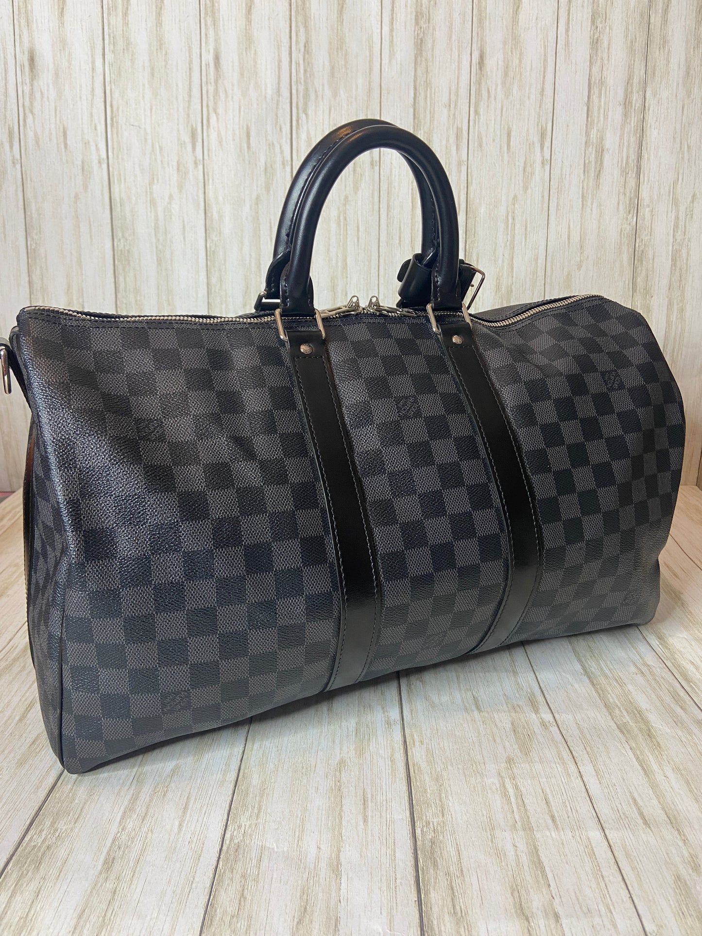 Louis Vuitton Keepall Bandouliere Graphite 45