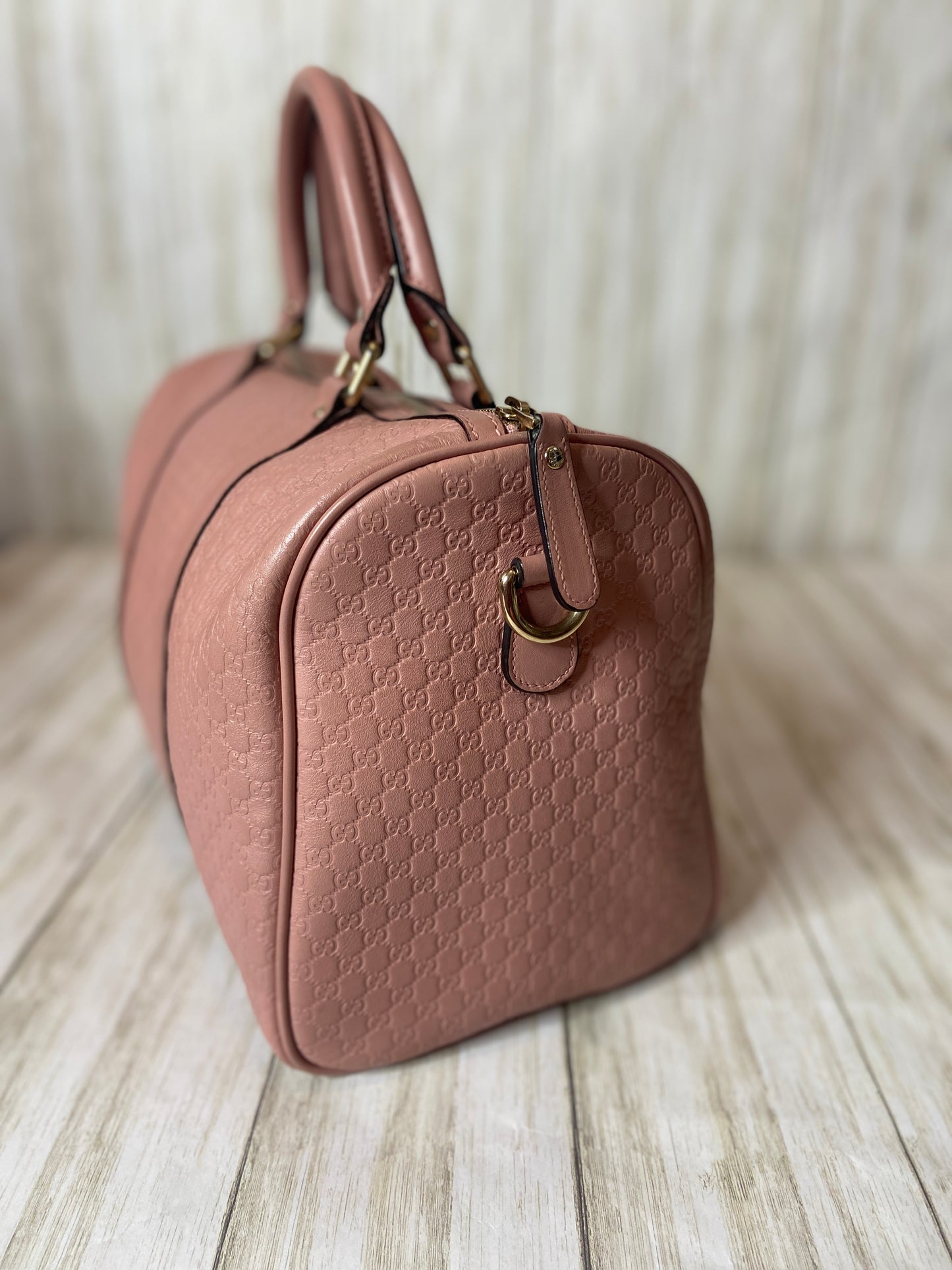 Gucci Guccissima Medium Joy Boston Dusty Pink