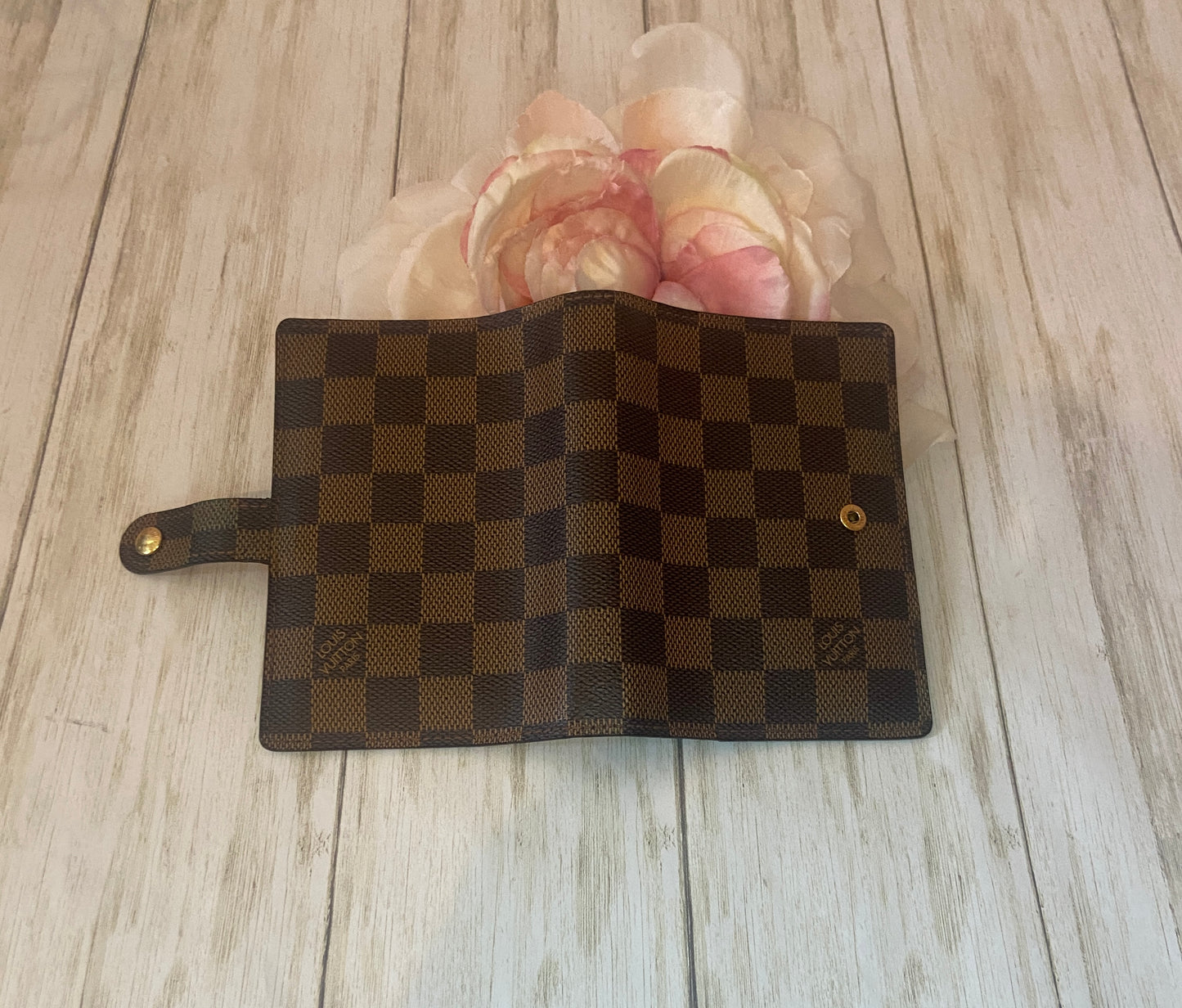 Louis Vuitton Damier Ebene Small Ring Agenda Cover