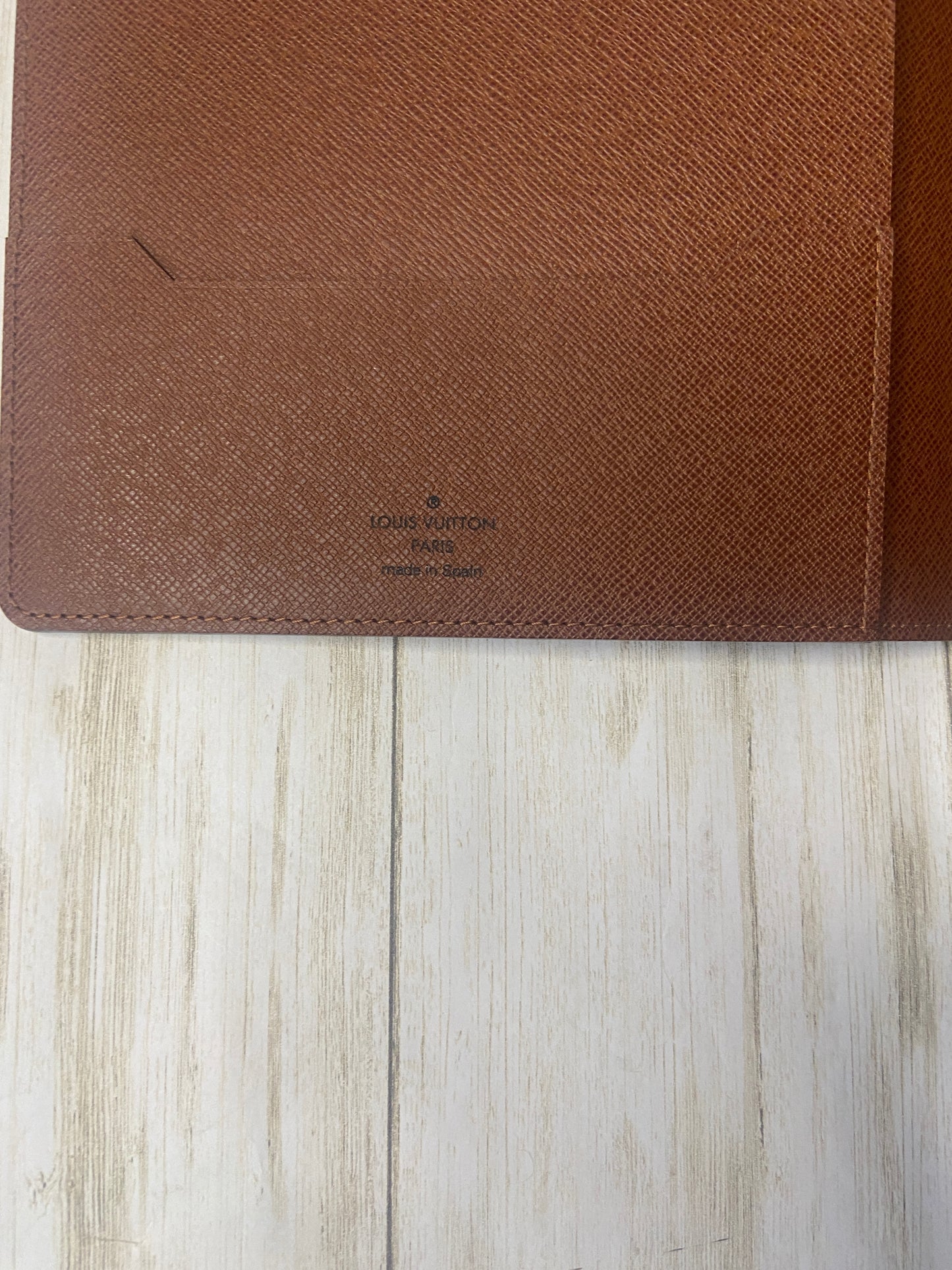 LOUIS VUITTON MONOGRAM DESK AGENDA COVER