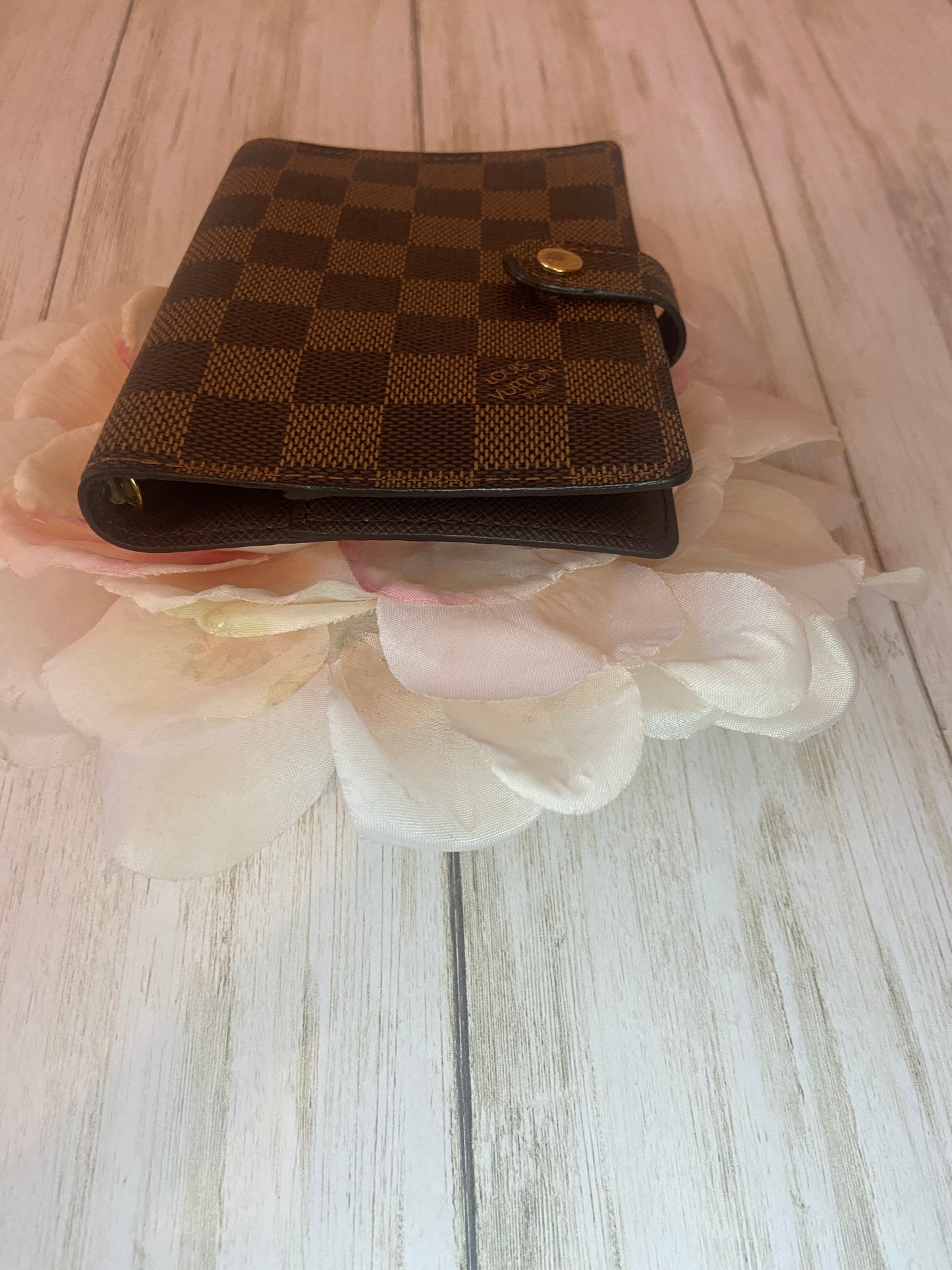 Louis Vuitton Damier Ebene Small Ring Agenda Cover