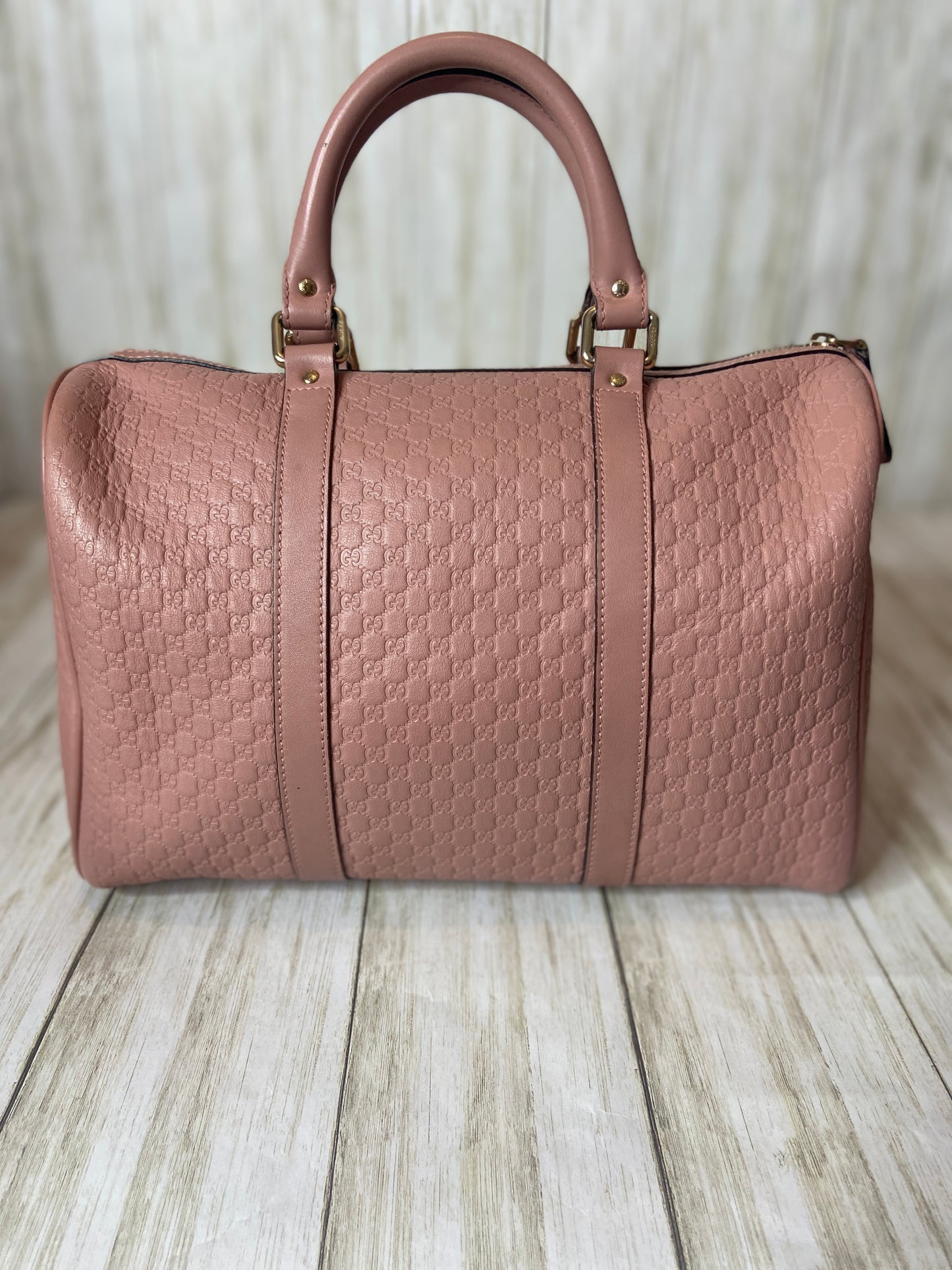 Gucci Guccissima Medium Joy Boston Dusty Pink